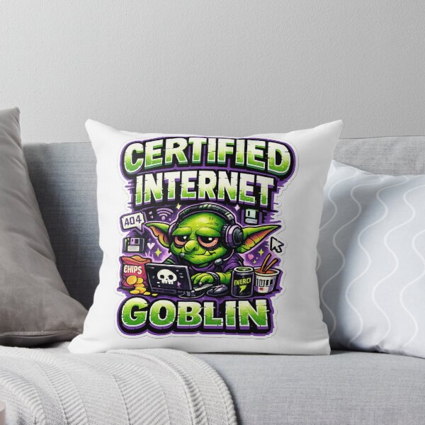 Item preview, Certified Internet Goblin Meme Retro Gamer Humor designed and sold by Wolf Creator.