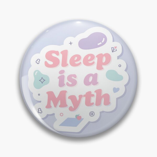 Item preview, Sleep Is a Myth Funny Student Studycore Aesthetic Sticker designed and sold by CozyCramStudio.
