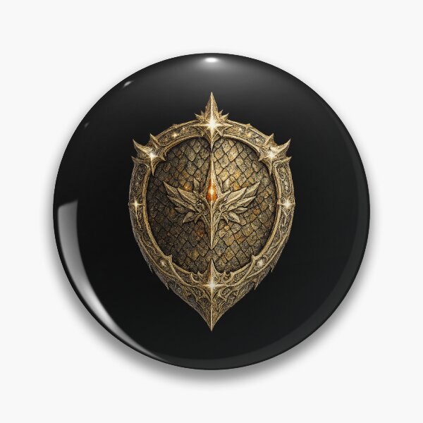 Item preview, Sacred Golden Dragon Knight Shield designed and sold by DebraSLanders.