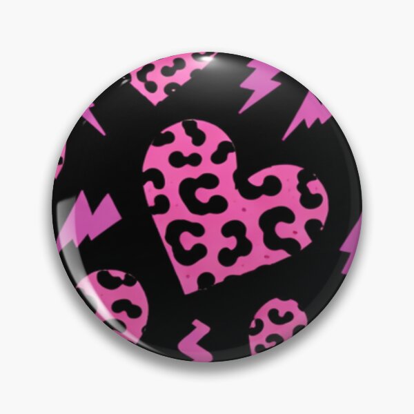 Item preview, Pink Leopard Print Hearts designed and sold by endlessDoodler.