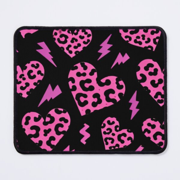 Item preview, Pink Leopard Print Hearts designed and sold by endlessDoodler.