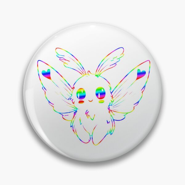 Item preview, Glass Rainbow Moth designed and sold by The Misfit Print Guild.