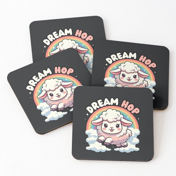 Item preview, Cute Lamb – Kawaii Dream Hop Rainbow Fantasy Animal designed and sold by Taans-Creation.