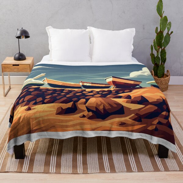 Item preview, Gran Canaria - Boats on the Rocky Shore designed and sold by darekkocurek.