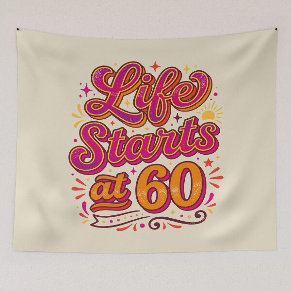 Item preview, Happy 60th Birthday-Life starts at 60. #3 designed and sold by EunsooLee.