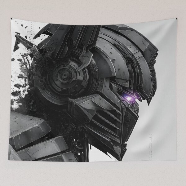 Item preview, Nemiss Cyberpunk Mecha Warrior – Futuristic AI Robot Armor Sci-Fi Android Art designed and sold by Dyan4.