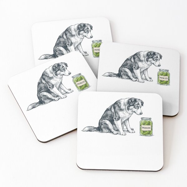 Item preview, Vinatge Australian Shepherd Pickles Meme Dog Lover designed and sold by DoodleTortle.