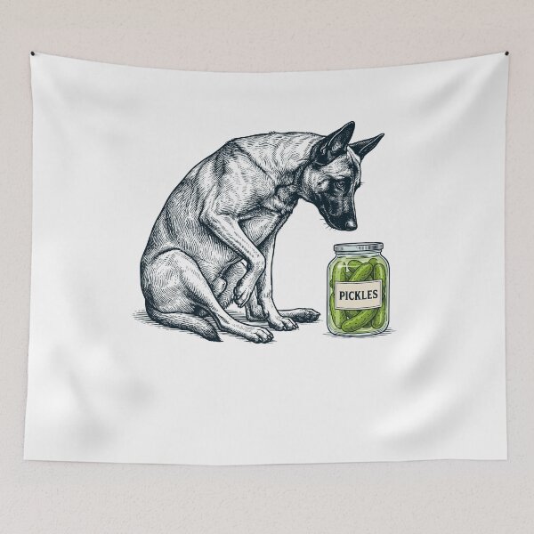 Item preview, Vinatge Belgian Malinois Pickles Meme Dog Lover designed and sold by DoodleTortle.