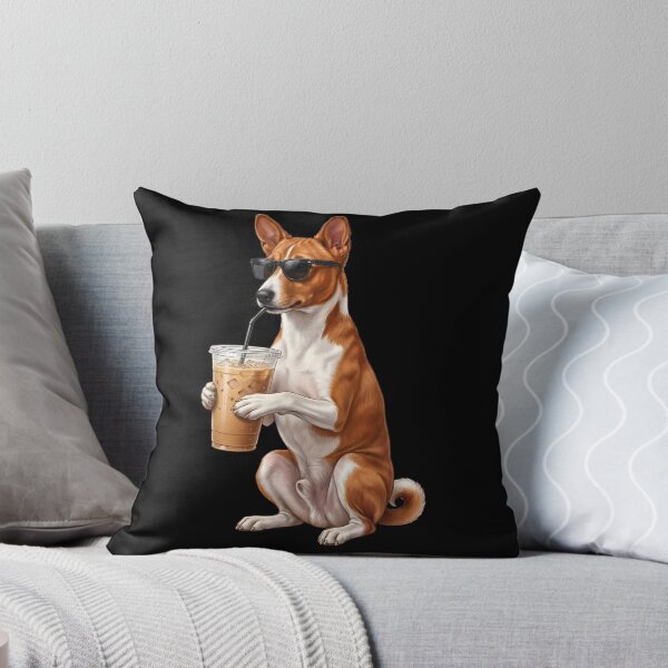 Item preview, Funny Basenji Drinking Iced Coffee Meme Dog Lover designed and sold by TerryConnells.