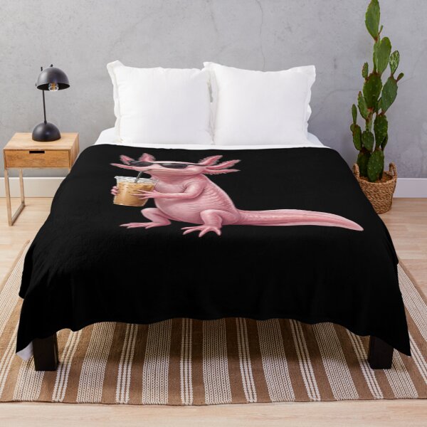 Item preview, Funny Axolotl Drinking Iced Coffee Meme Axolotl Lover designed and sold by TerryConnells.