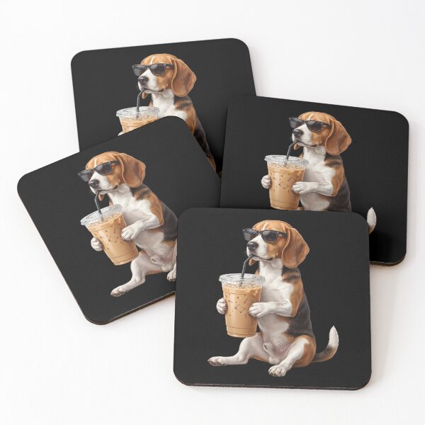 Item preview, Funny Beagle Drinking Iced Coffee Meme Dog Lover designed and sold by TerryConnells.