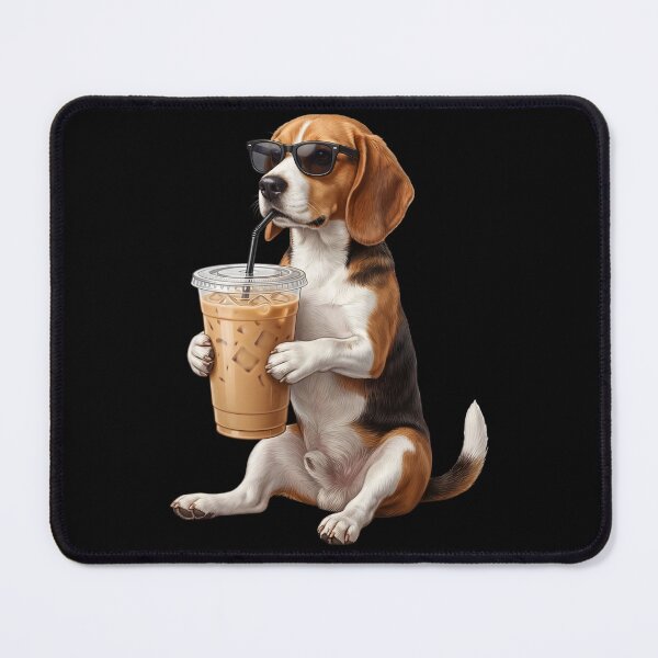 Item preview, Funny Beagle Drinking Iced Coffee Meme Dog Lover designed and sold by TerryConnells.