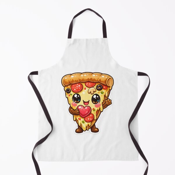 Item preview, Cute Kawaii Pizza Slice Holding Heart – Adorable Food Mascot Cartoon Sticker Design designed and sold by ArtWaveStudio8.