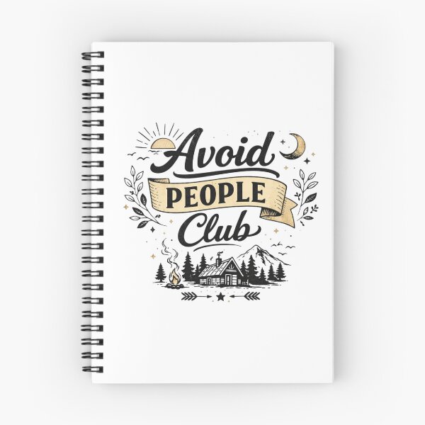 Item preview, Avoid People Club Funny Introvert Quote Design designed and sold by Sanika arts .