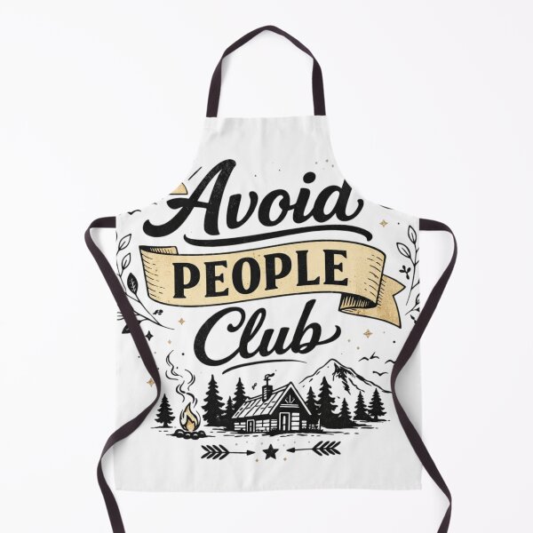 Item preview, Avoid People Club Funny Introvert Quote Design designed and sold by Sanika arts .
