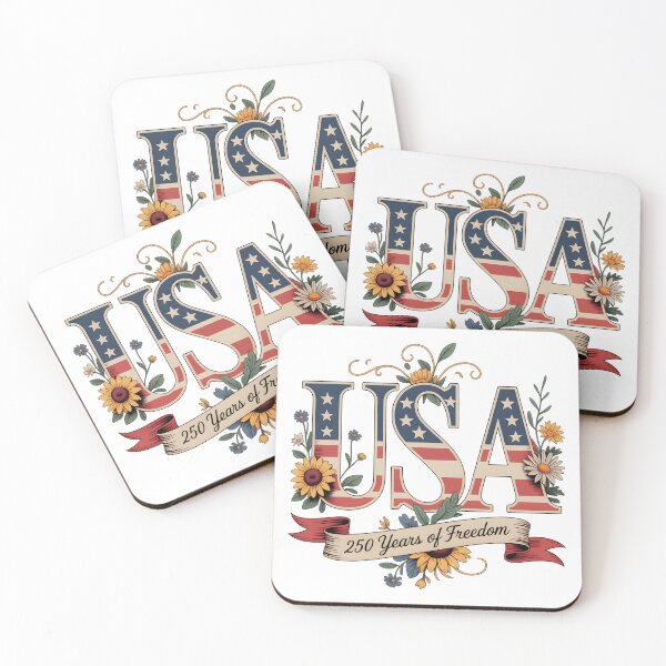 Item preview, USA 250 Years of Freedom Patriotic Floral Design – American Pride Celebration designed and sold by NovaCraftio.