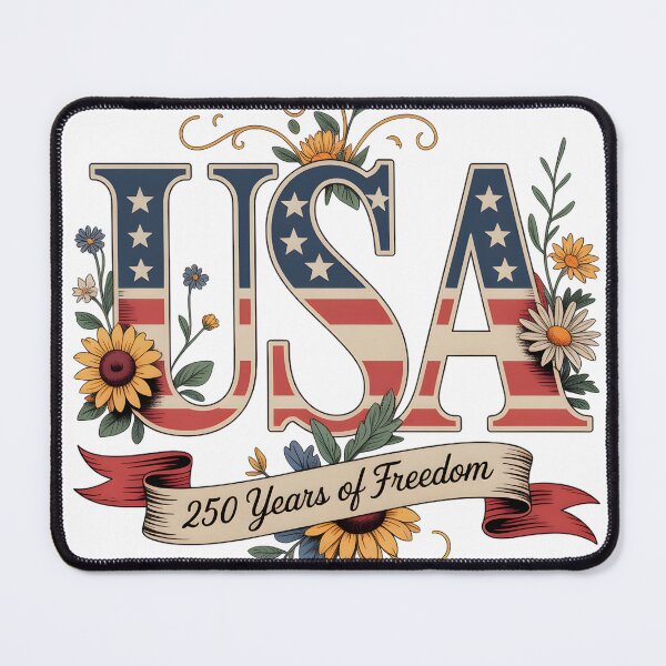 Item preview, USA 250 Years of Freedom Patriotic Floral Design – American Pride Celebration designed and sold by NovaCraftio.