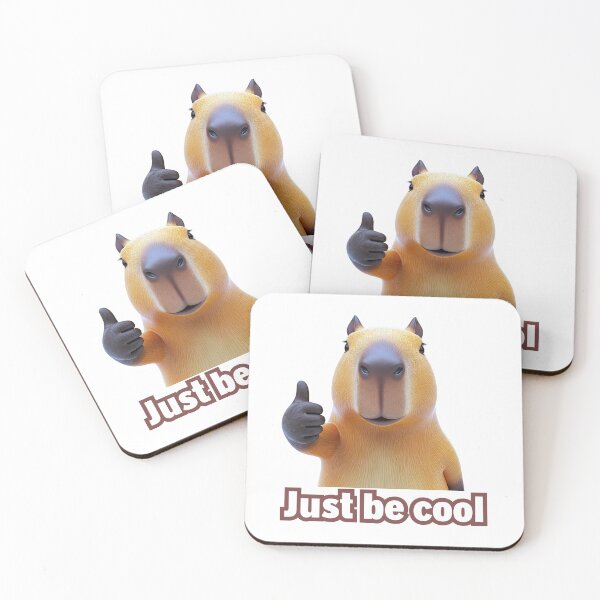 Item preview, Just Be Cool Capybara designed and sold by Aminesnip.