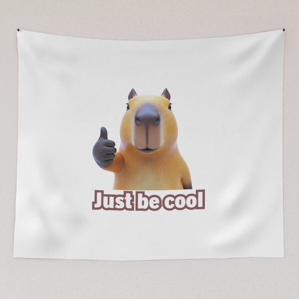Item preview, Just Be Cool Capybara designed and sold by Aminesnip.