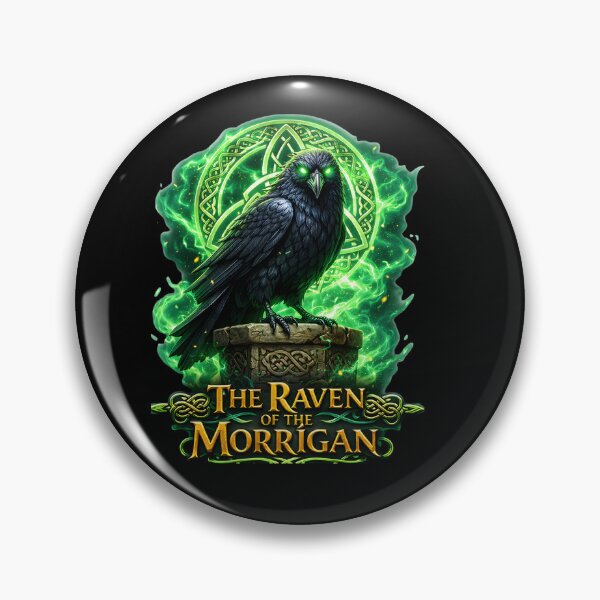 Item preview, The Raven of the Morrígan – Celtic Mythology Raven Design | Irish Gothic Fantasy Art designed and sold by bazstees54.