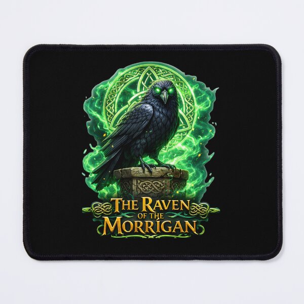 Item preview, The Raven of the Morrígan – Celtic Mythology Raven Design | Irish Gothic Fantasy Art designed and sold by bazstees54.
