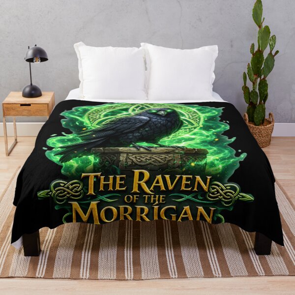 Item preview, The Raven of the Morrígan – Celtic Mythology Raven Design | Irish Gothic Fantasy Art designed and sold by bazstees54.
