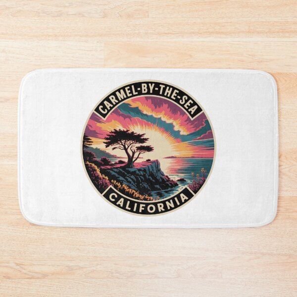 Item preview, Carmel-by-the-Sea California: Coastal Cliff Illustration designed and sold by CircinusStore.