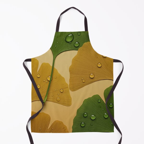 Item preview, Ginkgo Leaves with Water Drops Nature Art designed and sold by MOONE FLOWER.