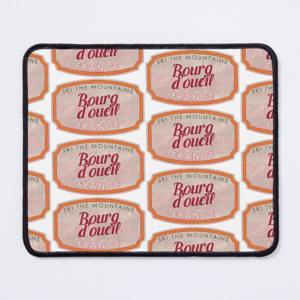 Item preview, Bourg d'oueil, France, Ski, textured skiing badge designed and sold by Wanderful-roads.