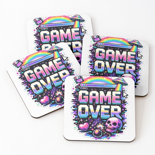 Item preview, Retro Pixel Game Over Gaming Aesthetic Design designed and sold by Wolf Creator.