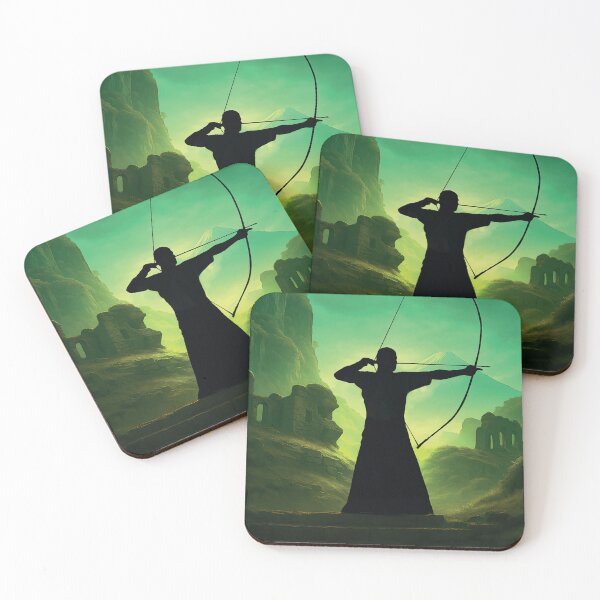 Item preview, Kyudo  traditional Archer in the Mountains nad ruins designed and sold by darekkocurek.