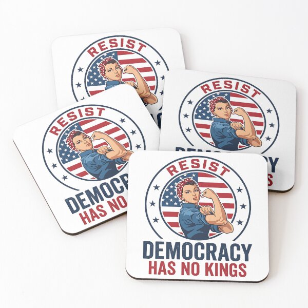 Item preview, Resist Democracy Has No Kings Patriotic Political designed and sold by turkey1200.