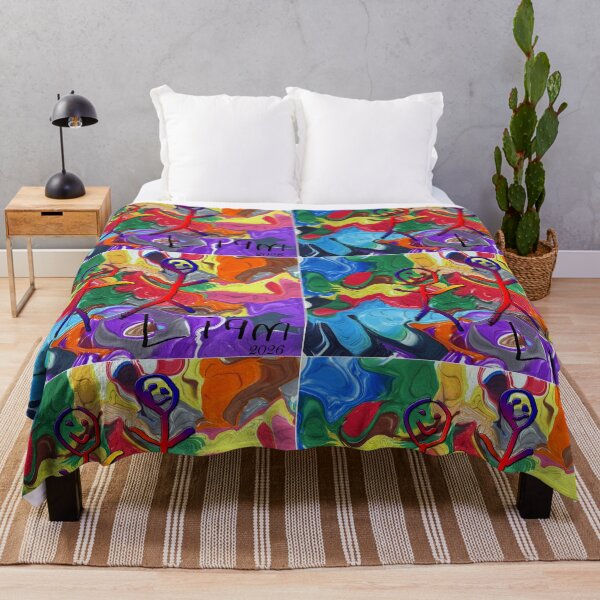 Item preview, Colorful Dream Abstract With Stick Figures designed and sold by SPB1.