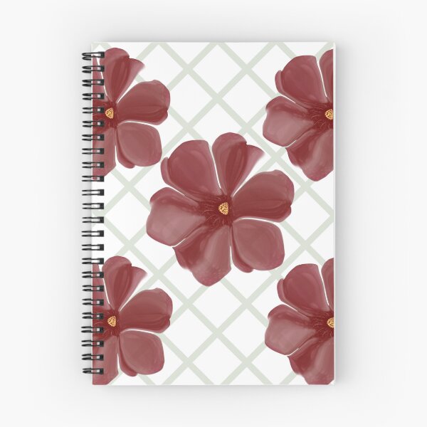 Item preview, Vintage Burgundy Floral Trellis Pattern | Cottagecore Art designed and sold by HopeAndHustle.