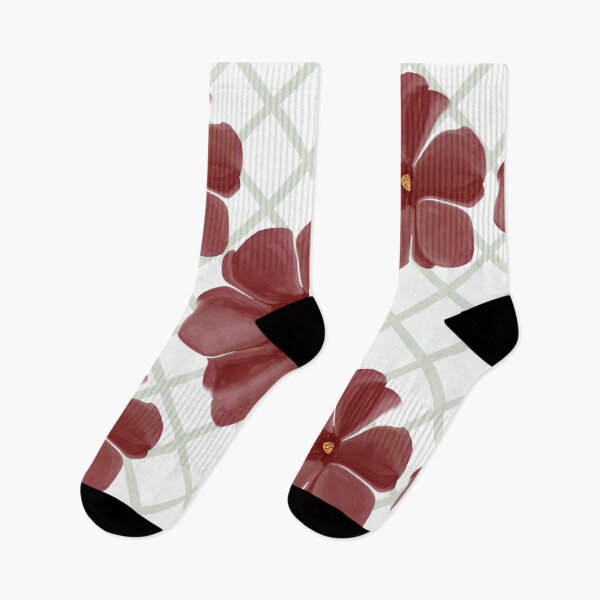 Item preview, Vintage Burgundy Floral Trellis Pattern | Cottagecore Art designed and sold by HopeAndHustle.