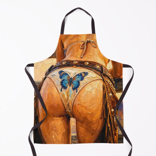 Item preview, The Blue Butterfly Cowgirl designed and sold by Italian Ink Studio.