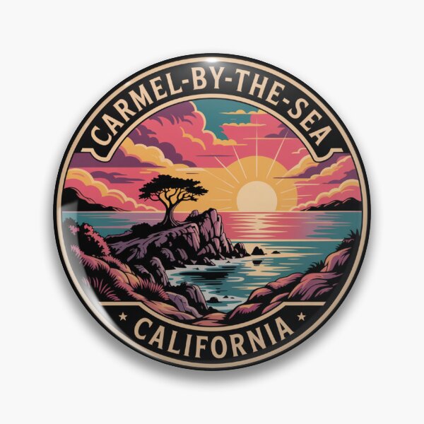 Item preview, Carmel-by-the-Sea California: Sunset Illustration designed and sold by CircinusStore.