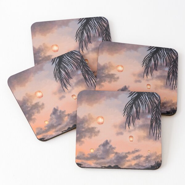 Item preview, Floating Lanterns at Dusk designed and sold by Moranaarchive.