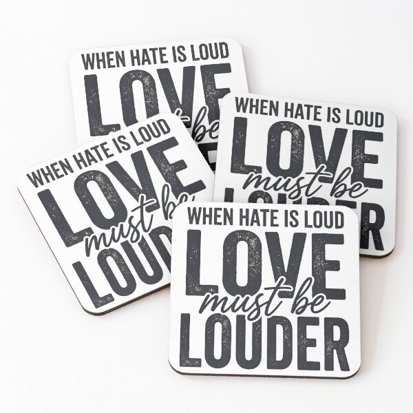 Item preview, when Hate Is Loud Love Must Be Louder designed and sold by turkey1200.
