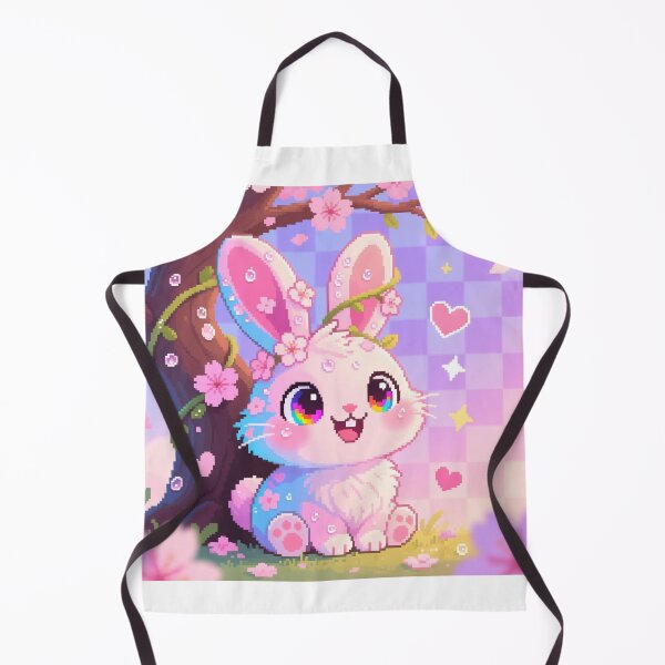 Item preview, Cherry Blossom Glitch Bunny - Kawaii Spring Glitch Art designed and sold by GlitchyBunnyBB.