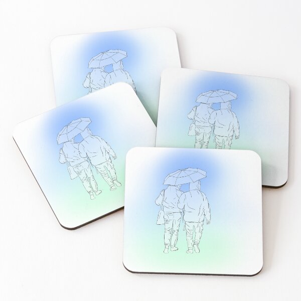 Item preview, Couple in the rain designed and sold by Arabellasarts.