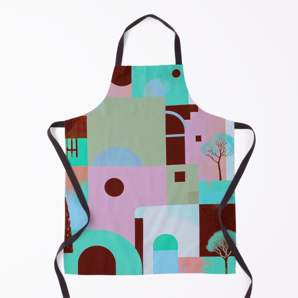 Item preview, Modern Geometric Garden – Art Deco Landscape Illustration designed and sold by joycrysstudio.