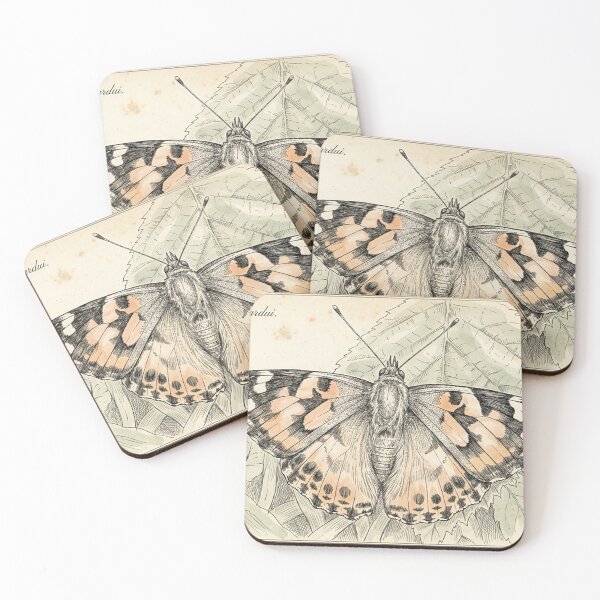 Item preview, Plate IV: Vanessa Cardui – Vintage Victorian Nature Study designed and sold by VistaPainterArt.
