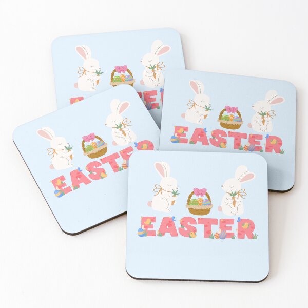 Item preview, Cute Two Bunnies with Easter Basket - Festive Holiday Rabbit Graphic - Happy Easter 2026 designed and sold by Akira Design Store.