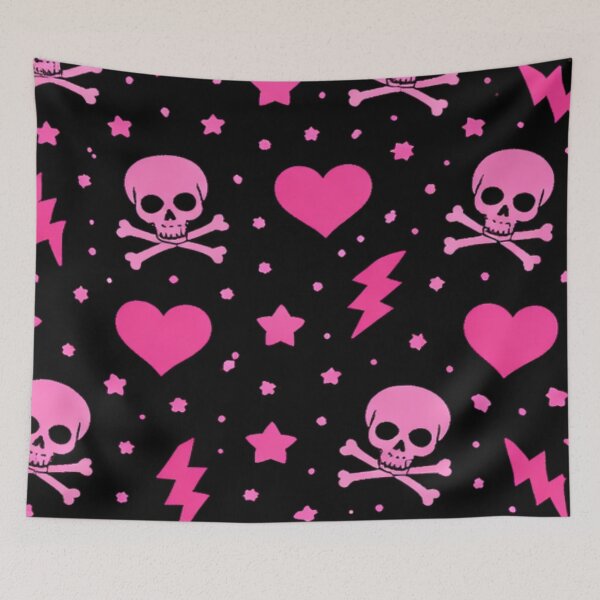 Item preview, Pink Colorful Skull Pattern designed and sold by endlessDoodler.