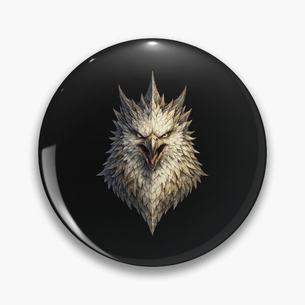 Item preview, Ferocious Mythic Griffin Head Emblem designed and sold by DebraSLanders.