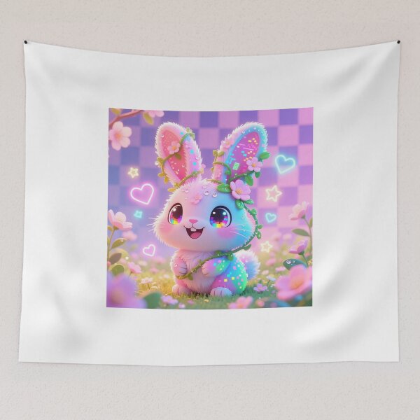 Item preview, Pixel Easter Bunny Pre - Kawaii Easter Glitch Art designed and sold by GlitchyBunnyBB.