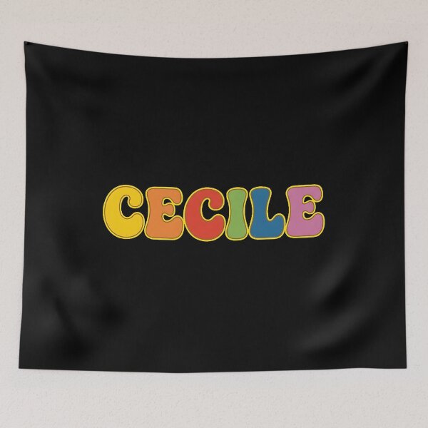 Item preview, ❤️ Cecile Personalized Name Wavy Retro Shirt, Coffee Mug, Sticker Gift designed and sold by HelixPedia.