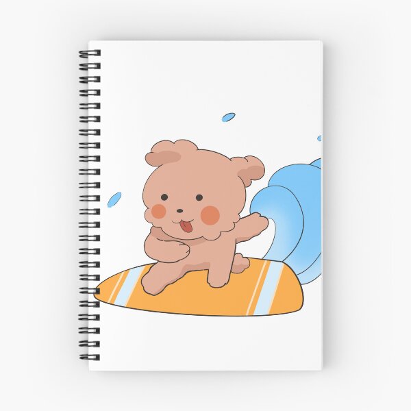 Item preview, Cute Surfing Dog Kawaii Beach Cartoon designed and sold by Porpor Artwork.