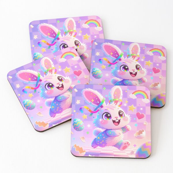 Item preview, Easter Egg Surprise Bunny - Kawaii Easter Glitch Art designed and sold by GlitchyBunnyBB.